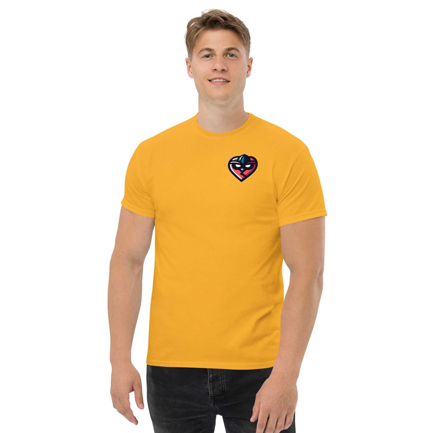 edges, heart Scammed Logo Unisex classic tee edges T-shirt cotton.....