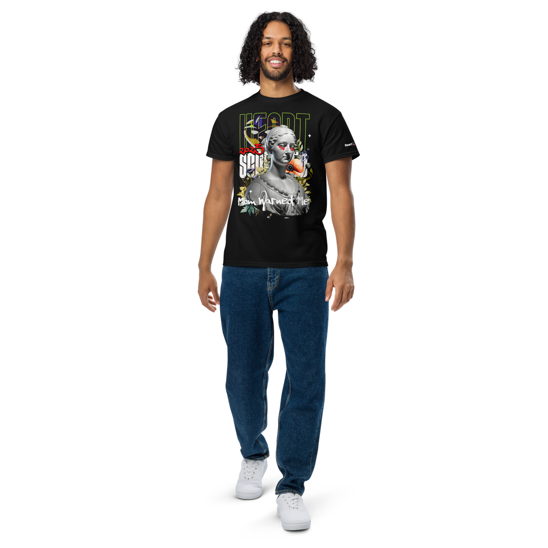 DryBlend® T-Shirt – Mom Warned Me Fashion Graphic Tee DryBlend T-Shirt