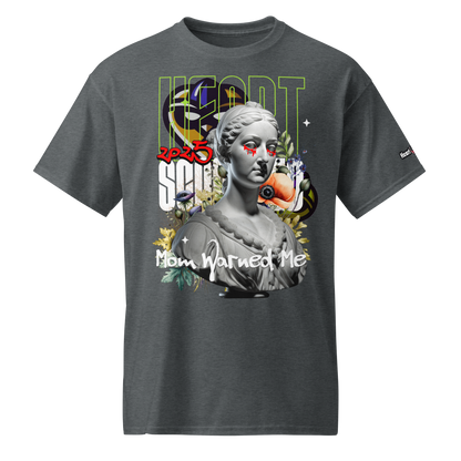 DryBlend® T-Shirt – Mom Warned Me Fashion Graphic Tee DryBlend T-Shirt